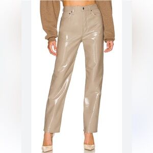 Agolde | women’s size 27 90s Pinch Waist Patent Recycled Leather Blend pants